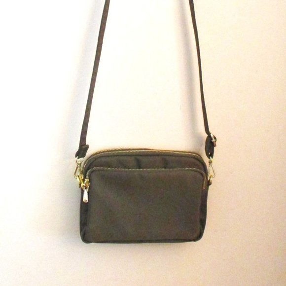 MINICAT RFID Blocking Small Travel Crossbody Purse, Nylon, Brown, 8 CC slots - Picture 4 of 16